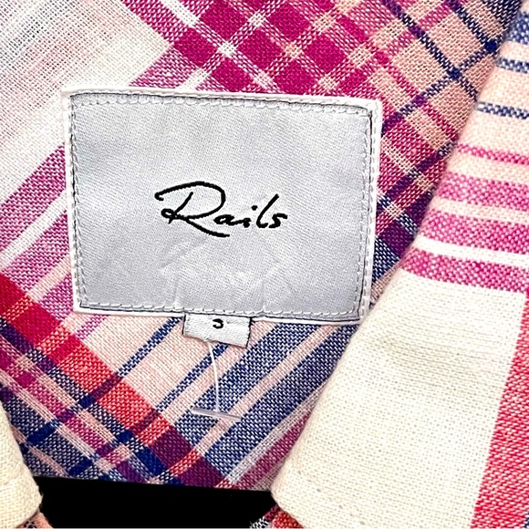 NWOT RAILS Charli Plaid Long Sleeve Shirt Size S - Picture 12 of 12